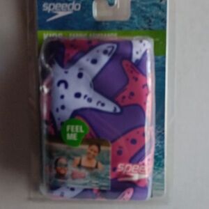 SPEEDO STARFISH PATTERN FABRIC SWIMMING FLOATY ARMBAND- PURPLE/PINK